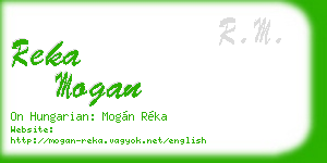 reka mogan business card