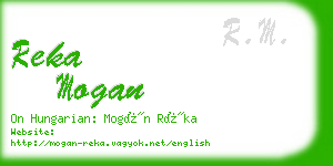 reka mogan business card